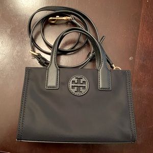 Tory Burch Ella Nylon Mini Tote Black